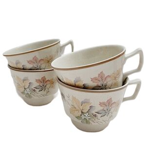 🍒 4X 1985 England ROYAL DOULTON Devon Cup Coffee Tea Lambethware Mug Vtg Retro